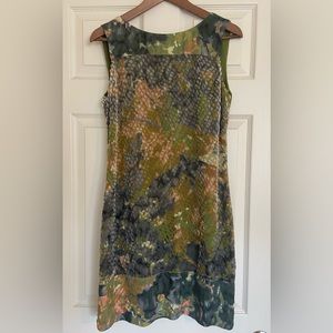 Beth Bowley design multi-color women’s dress, small, sleeveless, lined,beautiful